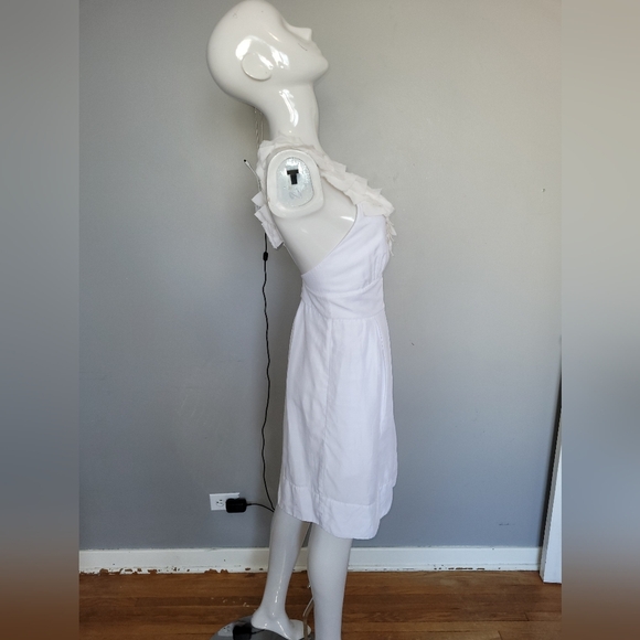 BCBG Kerry Ruffle VNeck Mini, VGUC, Size 10 - Picture 4 of 7